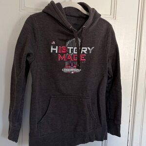 Men's Charcoal Hoodie with Graphic Print